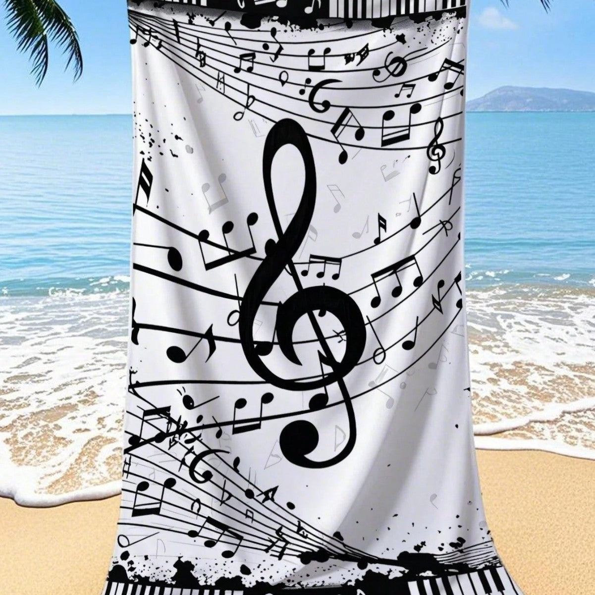 KTX-870291 Quick-Drying Microfiber Beach Towel for Comfort and Style