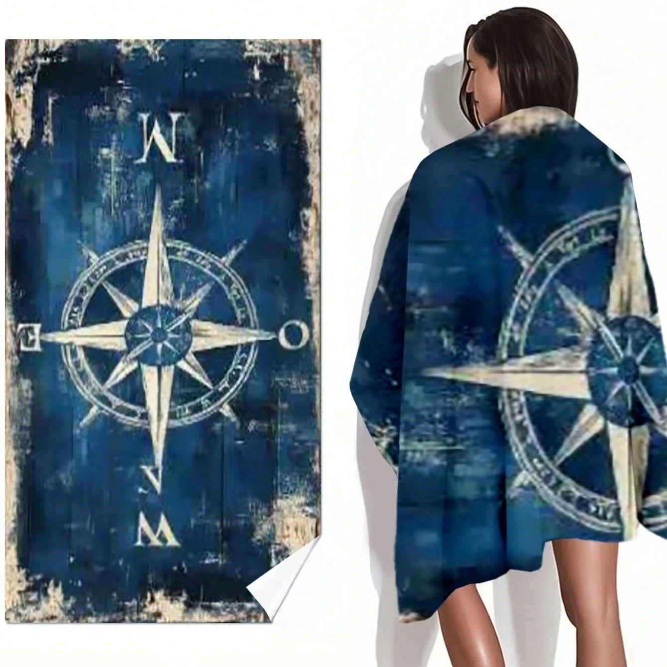 KTX-870291 Quick-Drying Microfiber Beach Towel for Comfort and Style