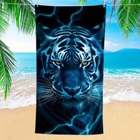 HKM-870291 Quick-Drying Microfiber Beach Towel for Comfort and Style