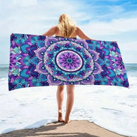 HKM-870291 Quick-Drying Microfiber Beach Towel for Comfort and Style
