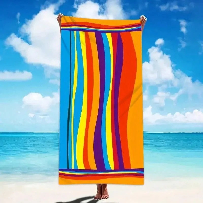 KTX-870291 Quick-Drying Microfiber Beach Towel for Comfort and Style