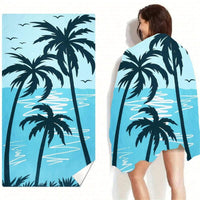 HKM-870291 Quick-Drying Microfiber Beach Towel for Comfort and Style
