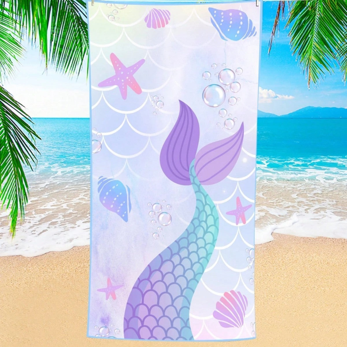 KTX-870291 Quick-Drying Microfiber Beach Towel for Comfort and Style