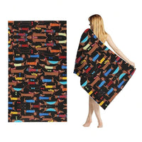HKM-870291 Quick-Drying Microfiber Beach Towel for Comfort and Style