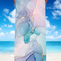 HKM-870291 Quick-Drying Microfiber Beach Towel for Comfort and Style