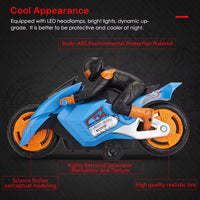 HKM-870291 Remote Control 360° Stunt Electric Motorcycle Toy with Light and Music for Ages 5 and Up
