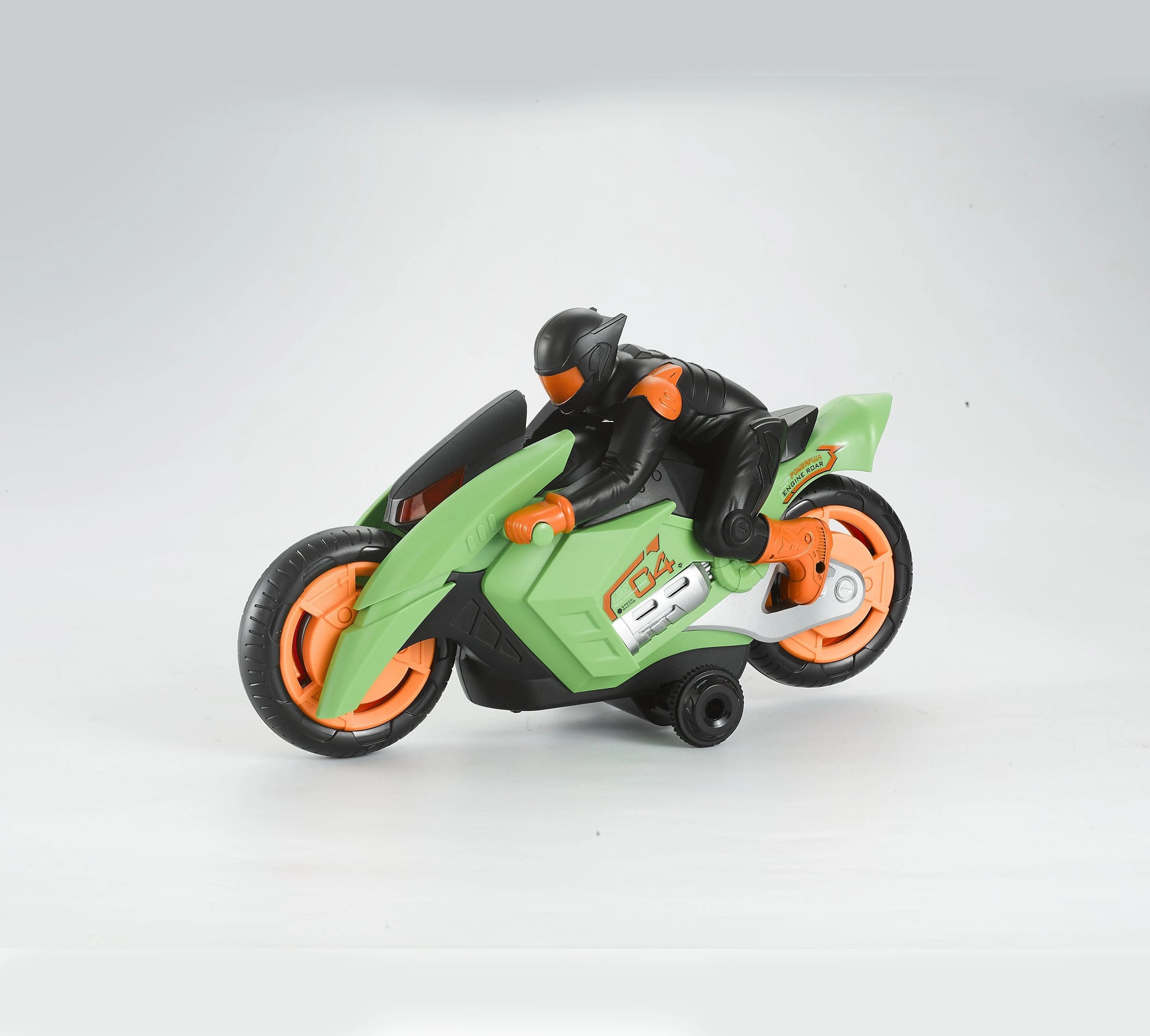 HKM-870291 Remote Control 360° Stunt Electric Motorcycle Toy with Light and Music for Ages 5 and Up