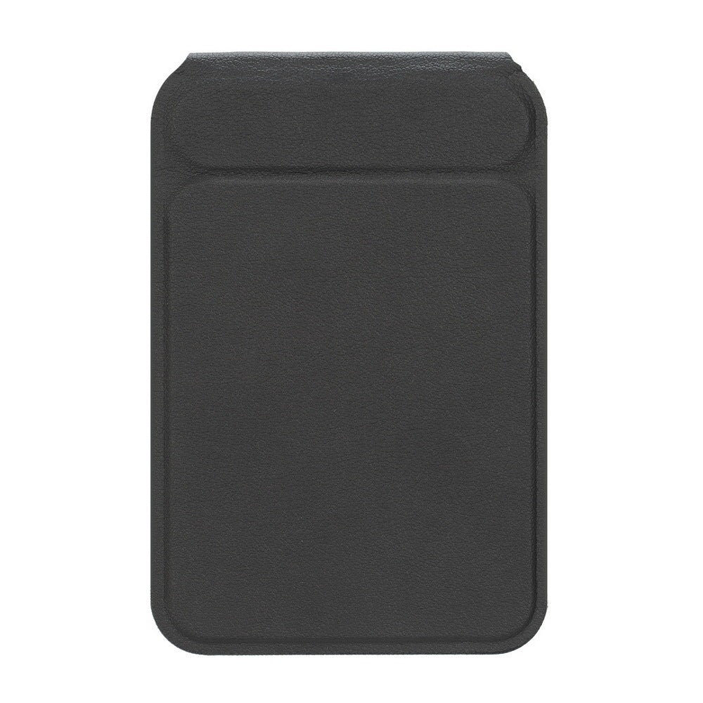 HKM-870419 MagSafe PU Magnetic Card Holder with Rotating Folding Bracket - Neutral Design in White, Purple, Pink, and Black