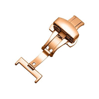 HKM-870547 Double Press Butterfly Buckle Fine Steel Watchband Fastener