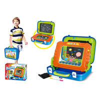 HKM-870611 2 in 1 Colorful Magnetic Drawing Board for Kids - Educational Art Toy with Suitcase Design