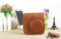 HKM-870611 Compact Leather Shoulder Bag for Small Cameras and Accessories
