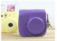 HKM-870611 Compact Leather Shoulder Bag for Small Cameras and Accessories