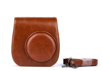 HKM-870611 Compact Leather Shoulder Bag for Small Cameras and Accessories