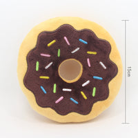 HKM-870675 Donut Dog Plush Toy - 15cm Bagel Christmas Series with Sound