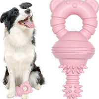 HKM-870803 Molar Clean Rubber Dog Chew Toy for Aggressive Chewers - Teething Relief and Dental Care