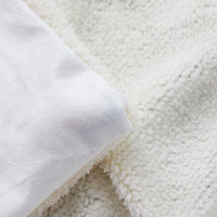 HKM-870803 Plush Sloth Blanket for Bed - Cartoon Animal Sherpa Fleece and Soft Crystal Velvet, Outer Space Design