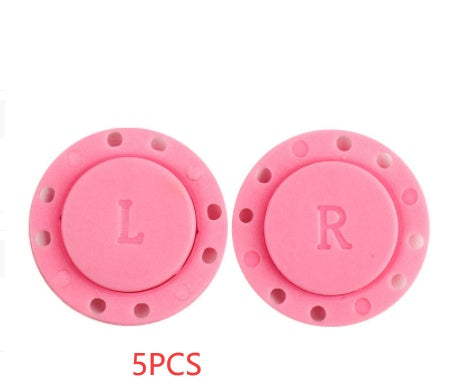 HKM-870867 Hand-Sewn Magnetic Button Clasp for Clothing and Footwear - Black & White, 34L/40L Sizes Available