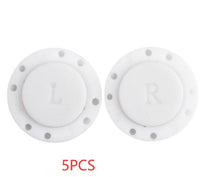 HKM-870867 Hand-Sewn Magnetic Button Clasp for Clothing and Footwear - Black & White, 34L/40L Sizes Available