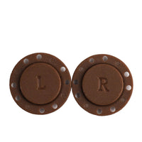 HKM-870867 Hand-Sewn Magnetic Button Clasp for Clothing and Footwear - Black & White, 34L/40L Sizes Available