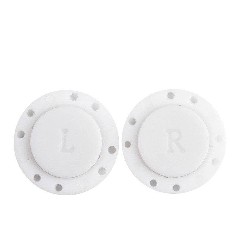 HKM-870867 Hand-Sewn Magnetic Button Clasp for Clothing and Footwear - Black & White, 34L/40L Sizes Available