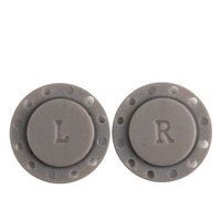 HKM-870867 Hand-Sewn Magnetic Button Clasp for Clothing and Footwear - Black & White, 34L/40L Sizes Available