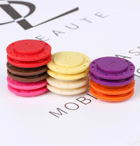 HKM-870867 Hand-Sewn Magnetic Button Clasp for Clothing and Footwear - Black & White, 34L/40L Sizes Available