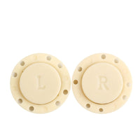 HKM-870867 Hand-Sewn Magnetic Button Clasp for Clothing and Footwear - Black & White, 34L/40L Sizes Available