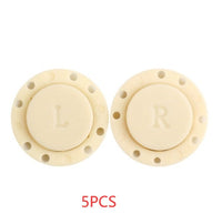 HKM-870867 Hand-Sewn Magnetic Button Clasp for Clothing and Footwear - Black & White, 34L/40L Sizes Available