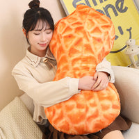 HKM-870995 Peanut Headgear Plush Hat Doll Pillow - Fun and Creative Design, 65cm & 90cm Options