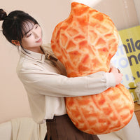 HKM-870995 Peanut Headgear Plush Hat Doll Pillow - Fun and Creative Design, 65cm & 90cm Options