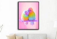 HKM-871123 Diamond Painting - Round Parrot Design, Frameless Resin Art for Living Room or Bedroom Decor, 30x40 cm