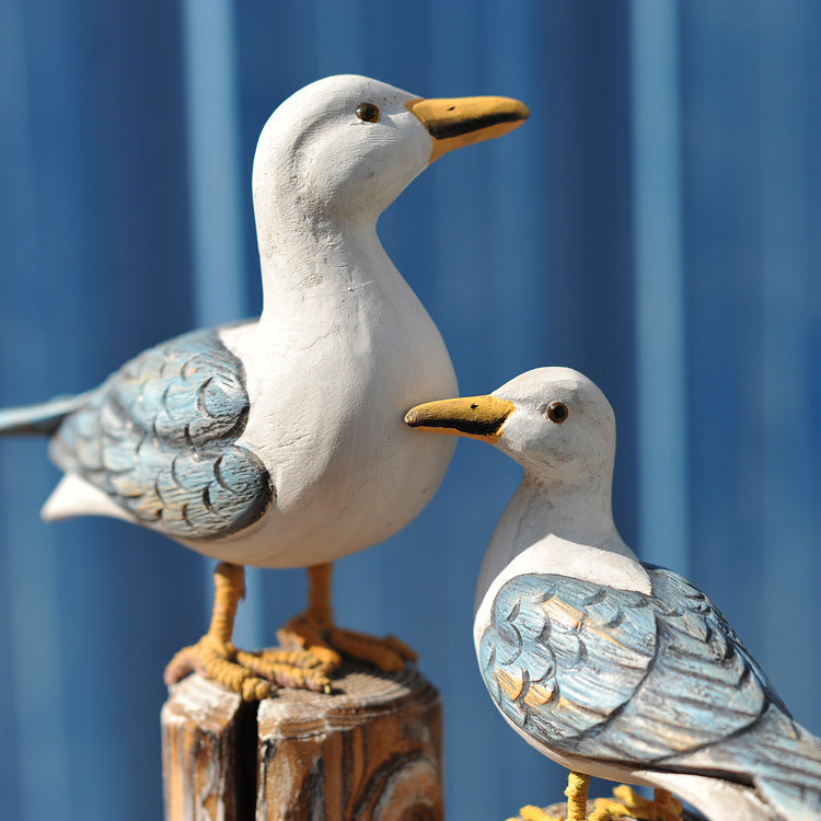 HKM-871123 Wooden Home Decoration Set with Animal Carvings - Mediterranean Hanging Ornaments