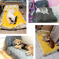 HKM-871315 Cozy Teddy PP Cotton Small Dog Pet Bed - Available in Multiple Sizes