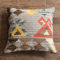 HKM-871315 Hand Woven Hard Wool Hug Pillowcase - Geometric Pattern Cushion Cover, 45x45cm and 60x60cm Options in Multiple Colors