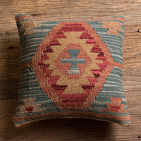 HKM-871315 Hand Woven Hard Wool Hug Pillowcase - Geometric Pattern Cushion Cover, 45x45cm and 60x60cm Options in Multiple Colors
