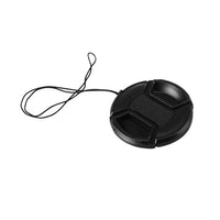 HKM-871379 Lens Cap with Threaded Design and Anti-Lost Cord for Canon Lenses (49mm to 82mm)