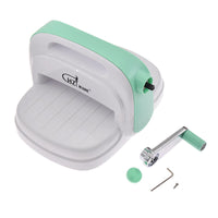 HKM-871379 Manual Knurling Machine with Hand Crank - Portable Embosser and Cutter for Cards, Scrapbooking, and Home Decor