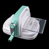 HKM-871379 Manual Knurling Machine with Hand Crank - Portable Embosser and Cutter for Cards, Scrapbooking, and Home Decor