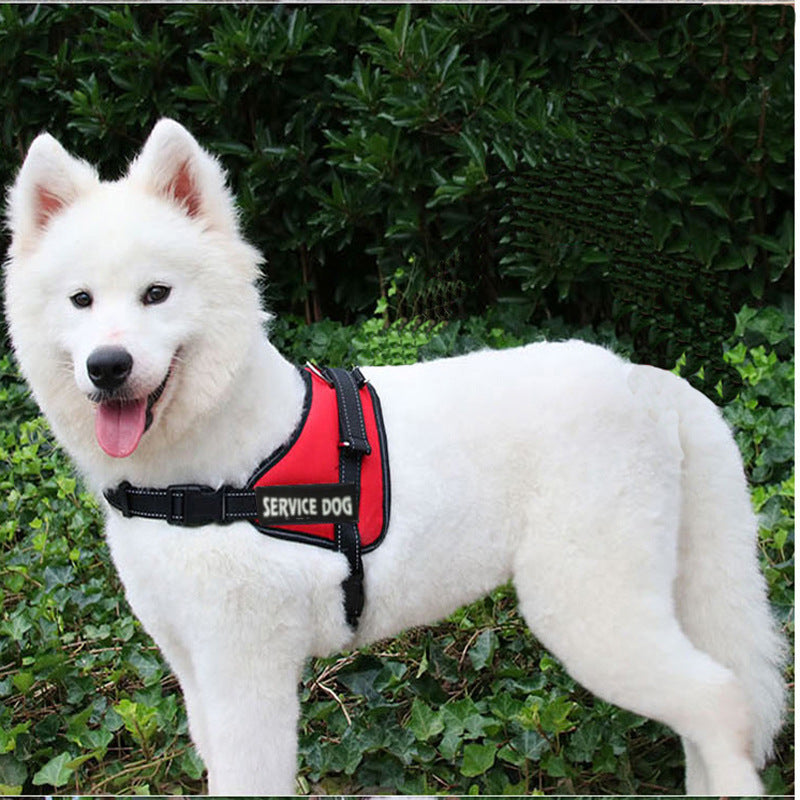 HKM-871379 Pet Dog Chest Strap - Available in Blue, Black, Red, and Purple - Sizes S, M, L, XL