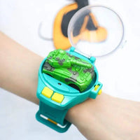 HKM-871443 2.4G Mini Alloy Tank RC Car with Watch Remote Control for Ages 6+ – USB Rechargeable, Indoor/Outdoor Fun