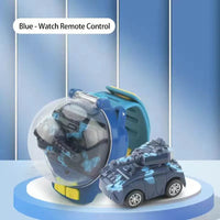 HKM-871443 2.4G Mini Alloy Tank RC Car with Watch Remote Control for Ages 6+ – USB Rechargeable, Indoor/Outdoor Fun