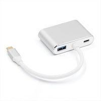 HKM-871763 4K Type-C to HDMI and VGA Hub with USB 3.0 - Space Gray and Silver Options