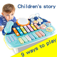 HKM-871763 Electric Musical Piano Toy Set for Babies with Light and Sound - Hands-on Educational Learning Keyboard