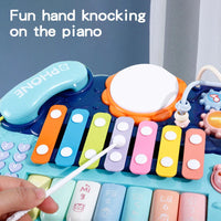 HKM-871763 Electric Musical Piano Toy Set for Babies with Light and Sound - Hands-on Educational Learning Keyboard