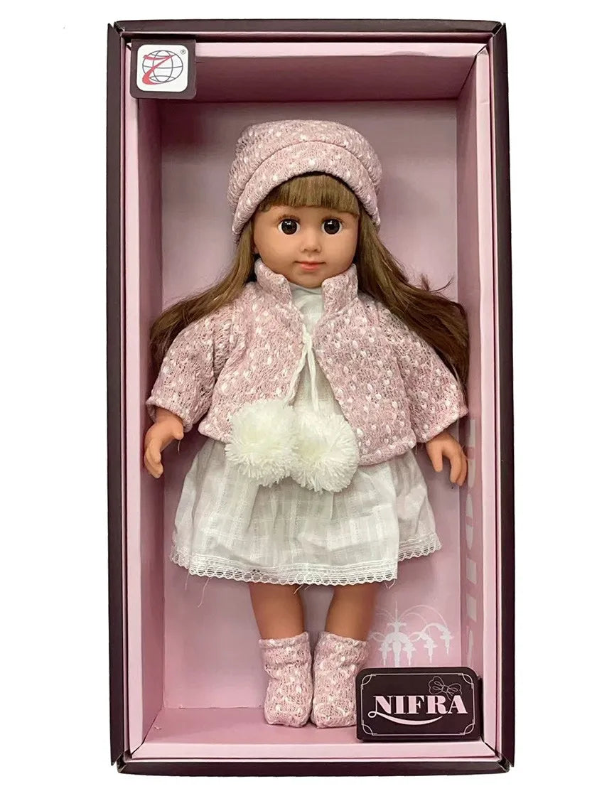 HKM-871827 Cute 16-Inch Soft Baby Doll for Girls - Mini Toy for Ages 2 to 7