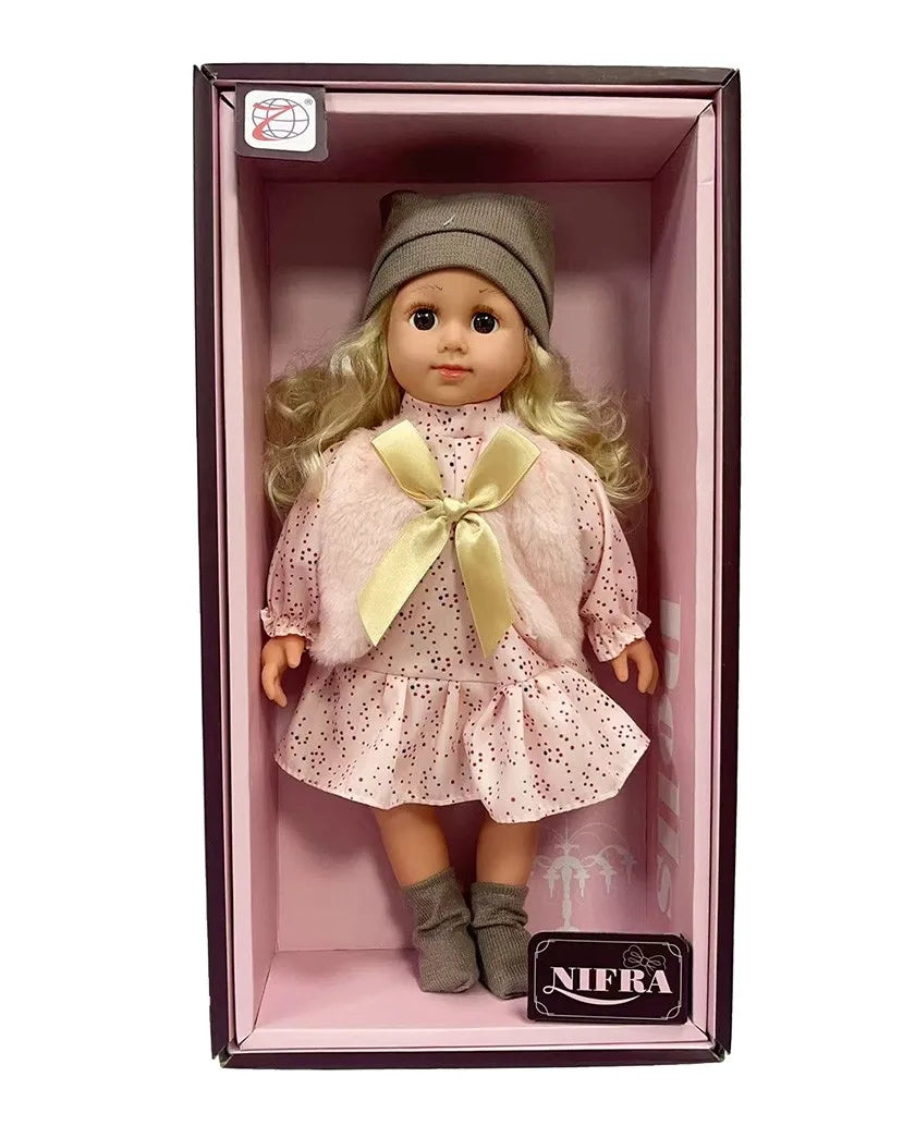 HKM-871827 Cute 16-Inch Soft Baby Doll for Girls - Mini Toy for Ages 2 to 7