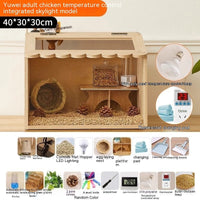 HKM-871955 Winter Pet Feeding Incubator for Small Animals - Cedar Acrylic, 40x30x30cm