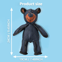 HKM-872019 Bite-Resistant Plush Oxford Cloth Bear Toy for Dogs - Dark Blue Color