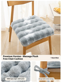 HKM-872083 Bunny Cashmere Thickened Fleece Cushion for Office Seating - 40x40, 45x45, 50x50 Options in Solid Colors