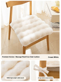 HKM-872083 Bunny Cashmere Thickened Fleece Cushion for Office Seating - 40x40, 45x45, 50x50 Options in Solid Colors